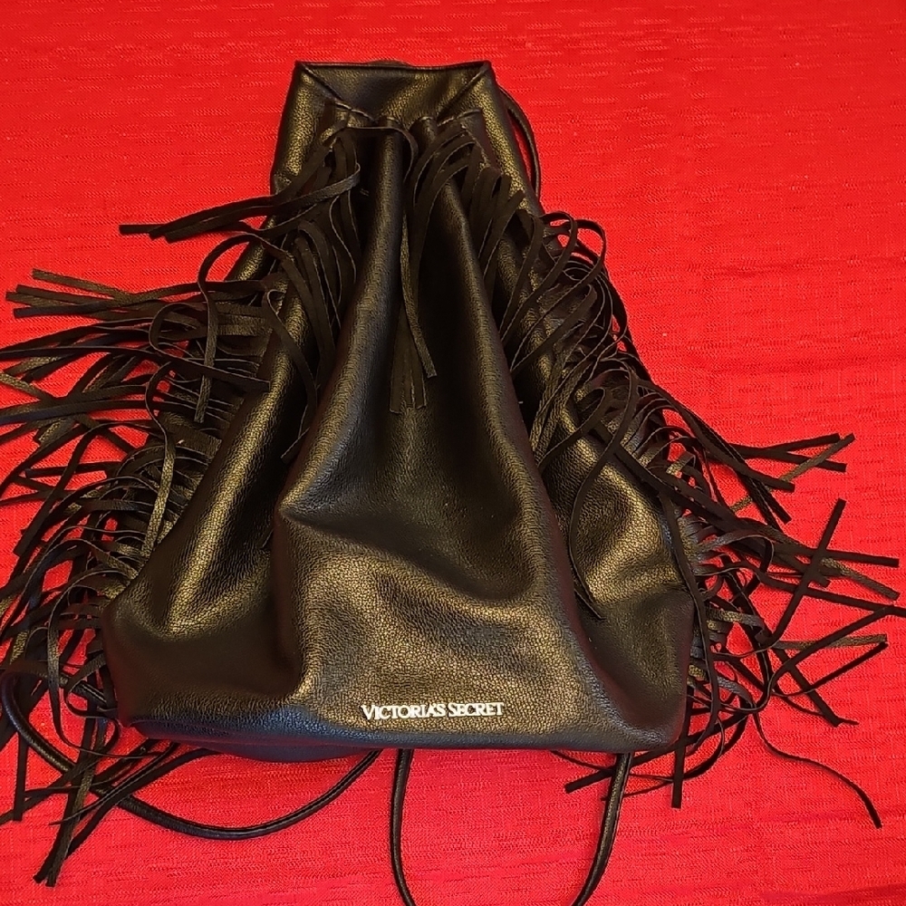 Victoria's, Vintage, Y2k, Coachella, Secret Black, Fringe, Backpack, Festival